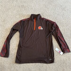 Brand new with tags. Cleveland Browns Zubaz quarter zip. L Large.